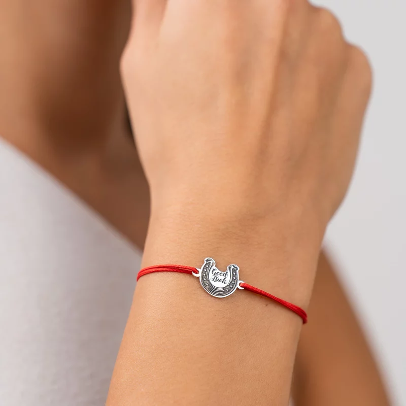 Bratara Potcoava - Good Luck - Argint 925, snur reglabil picture - 2
