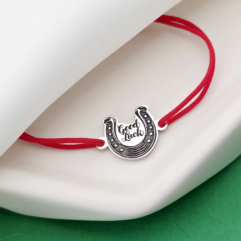 Bratara Potcoava - Good Luck - Argint 925, snur reglabil picture - 4