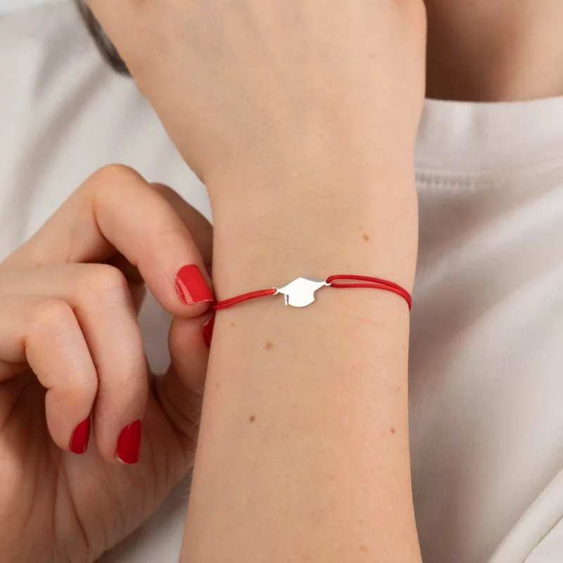 Bratara Toca - Argint 925, snur rosu reglabil picture - 2