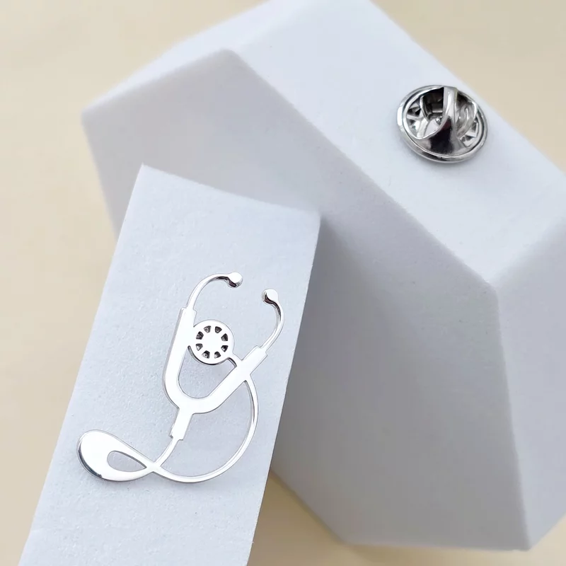 Brosa - Stetoscop -  Argint 925 picture - 2