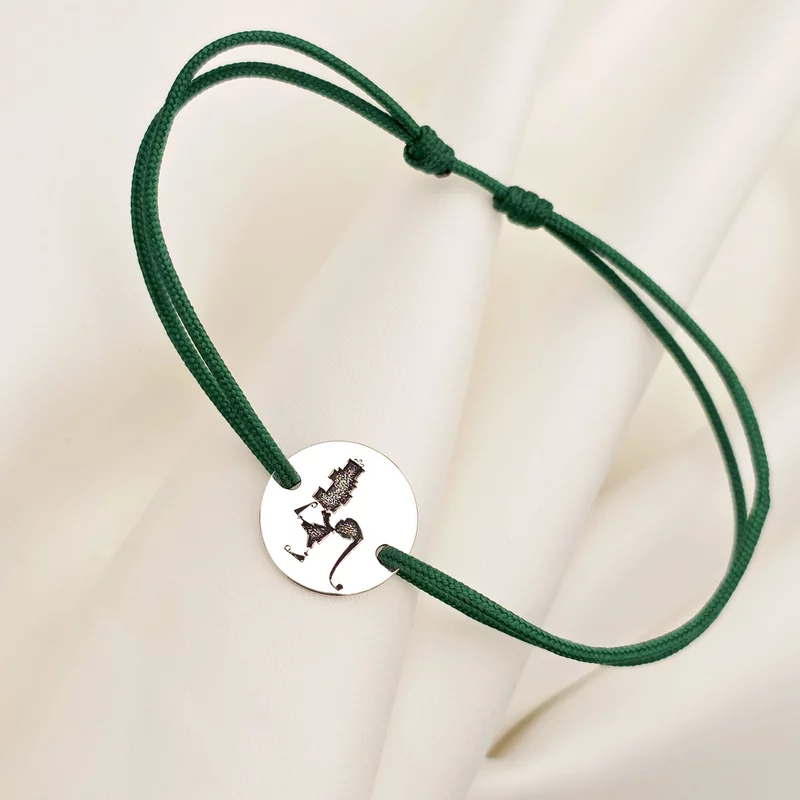 Bratara Craciun - Ajutorul Mosului - Argint 925, snur reglabil diverse culori picture - 2