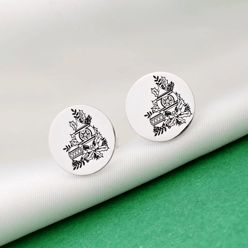 Cercei Craciun - Am plecat sa colindam - Argint 925, surub picture - 3