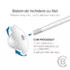Cercei copii/bebe - Model floare - Aur Galben 14K - Inchizatoare sigura si confortabila cu filet