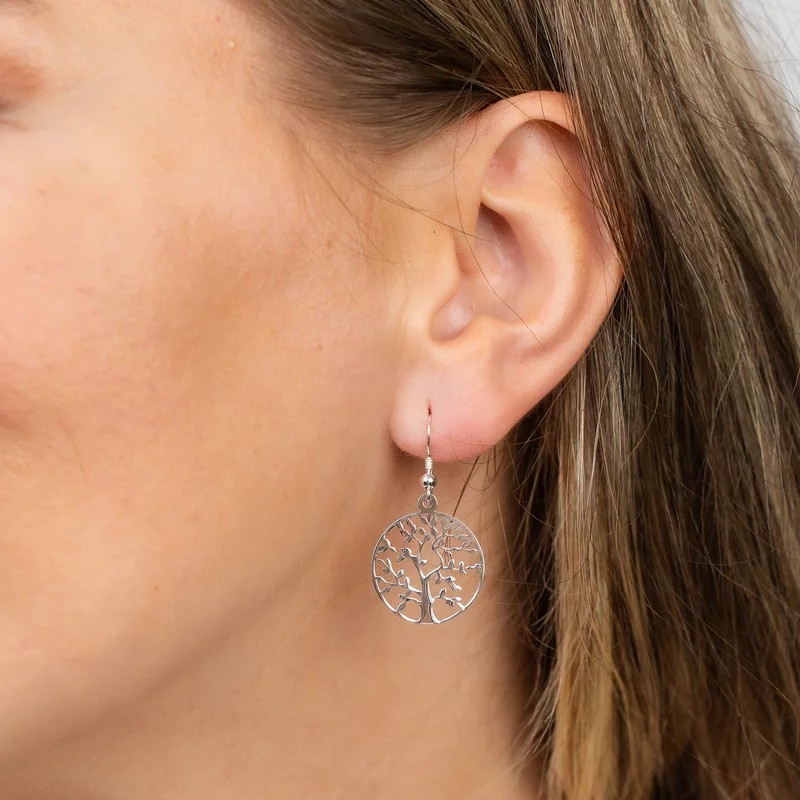 Cercei cu tortita - Copacul vietii - Argint 925 picture - 2