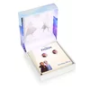 Cercei Disney cu poza color Frozen Anna si Elsa - Argint 925 si Cristale