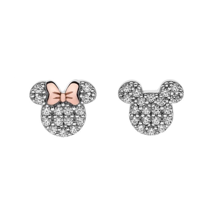 Cercei Disney duet Mickey Mouse si Minnie Mouse – Argint 925 si Cubic Zirconia 925