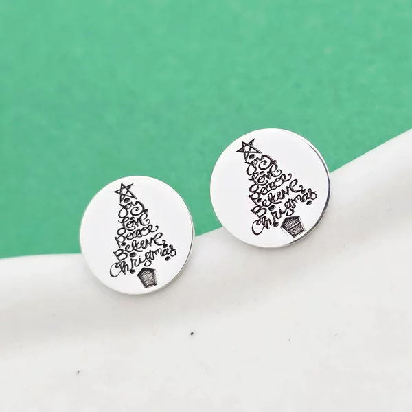 Cercei Craciun - Emotia Craciunului - Argint 925, surub