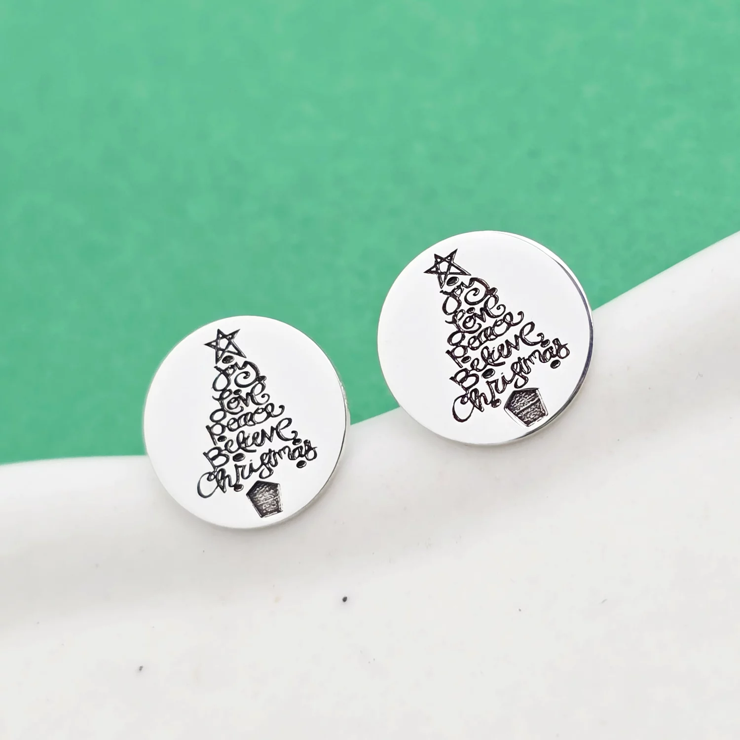 Cercei Craciun - Emotia Craciunului - Argint 925, surub