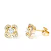 Cercei - Little Brightness - placati cu aur 18K