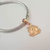 Charm personalizat Craciun - Casa de turta dulce - Argint 925 placat cu Aur roz 18K