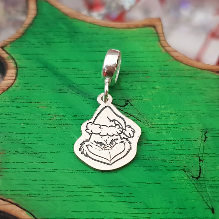 Charm personalizat Craciun - Grinch - Argint 925