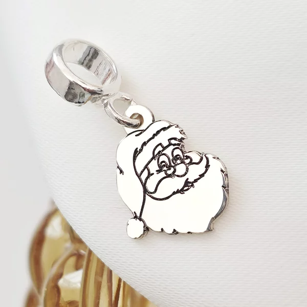 Charm personalizat Craciun - Mos Craciun - Argint 925