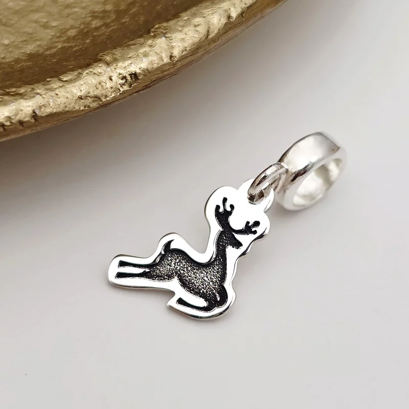 Charm personalizat Craciun - Renul Rudolf - Argint 925 picture - 3