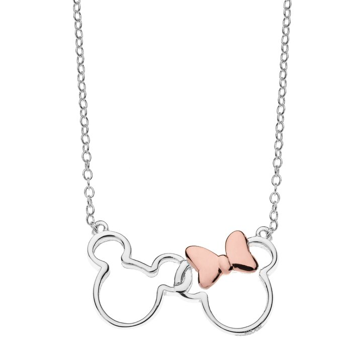 Colier Disney cuplu Minnie si Mickey Mouse – Argint 925 925