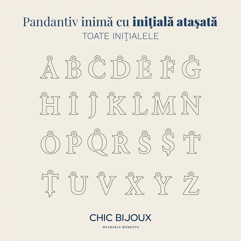 Colier Inima ta, initiala ta - Combinatie lant & Perle sidef tubulare - Argint 925 picture - 5