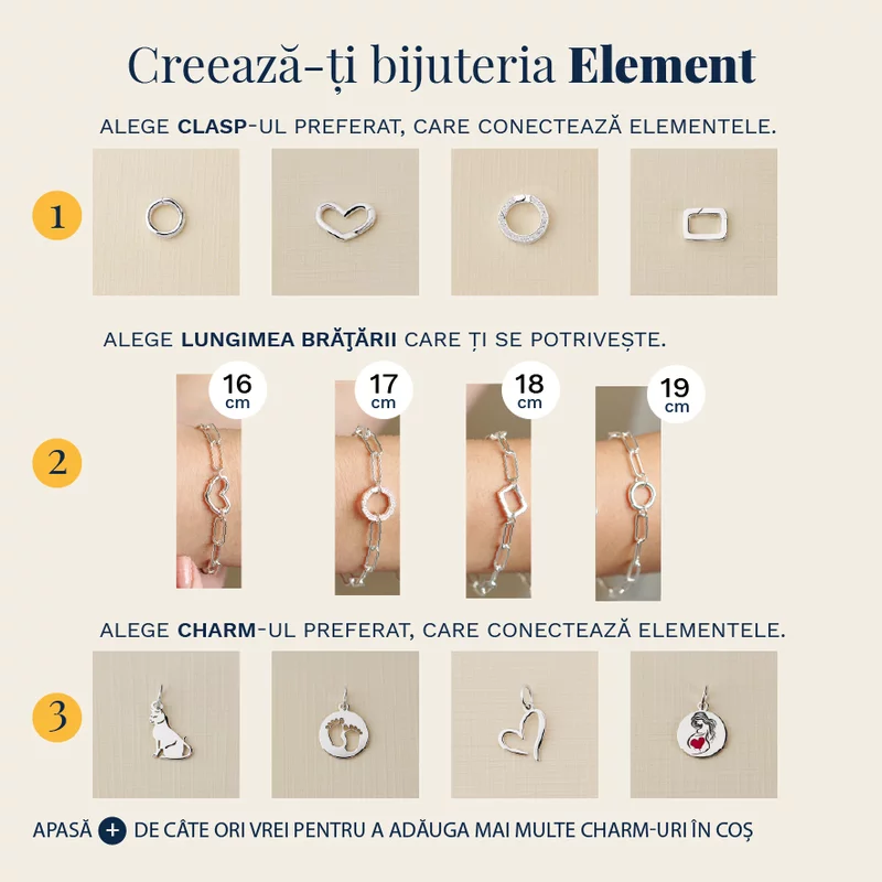 ELM-Bold – Brățară bază BIG PAPERCLIP – Argint 925 picture - 4