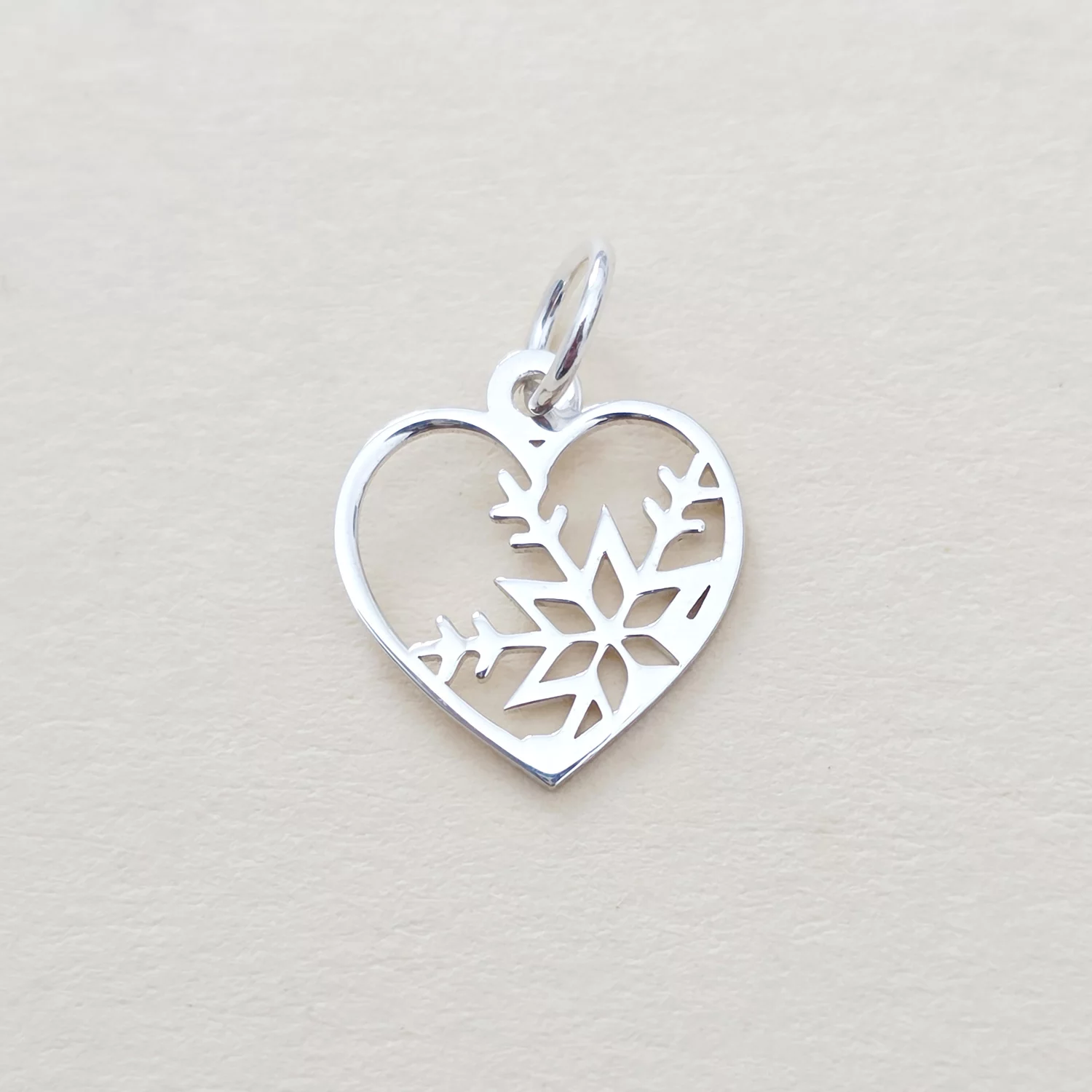 ELM Charm - Inima cu fulg de nea - Argint 925