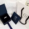 Inel fix - Personalizat cu nume si cristal Swarovski -  Argint 925