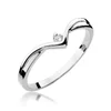 Inel colectia Luxury Aur Galben/Alb 14K cu Diamant 0,04ct