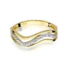 Inel colectia Luxury Aur Galben/Alb 14K cu Diamant 0.06ct