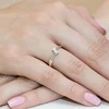 Inel colectia Luxury Aur Galben/Alb 14K cu Diamant 0.10ct