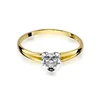 Inel colectia Luxury Aur Galben/Alb 14K cu Diamant 0,10ct