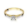 Inel colectia Luxury Aur Galben/Alb 14K cu Diamant 0,12ct