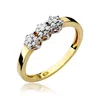 Inel colectia Luxury Aur Galben/Alb 14K cu Diamant 0.12ct