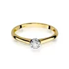Inel colectia Luxury Aur Galben/Alb 14K cu Diamant 0.13ct