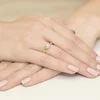 Inel colectia Luxury Aur Galben/Alb 14K cu Diamant 0.22ct