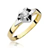 Inel colectia Luxury Aur Galben/Alb 14K cu Diamant 0.30ct