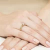 Inel colectia Luxury Aur Galben/Alb 14K cu Diamant 0.42ct