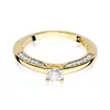 Inel colectia Luxury Aur Galben/Alb 14K cu Diamant 0,44ct
