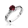 Inel colectia Luxury Aur Galben/Alb 14K cu Granat 0.60ct