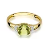 Inel colectia Luxury Aur Galben/Alb 14K cu Peridot 1.00ct