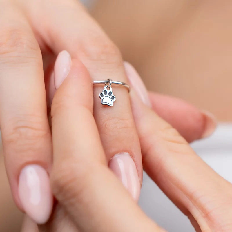 Inel Midi cu Charm - Love my pet - Argint 925 picture - 2