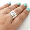 Inel personalizat - Familie bucuroasa - model lat - Argint 925