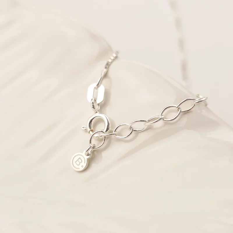 Lantisor Argint 925 cu pandantiv cristal Swarovski inima gravat - Aurore Boreale picture - 4