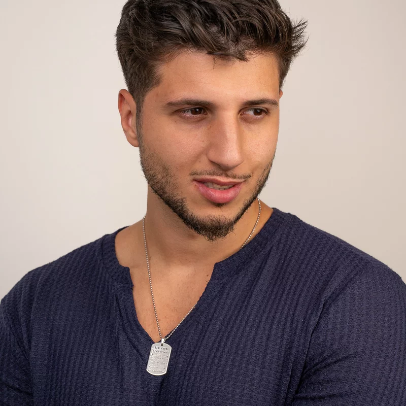 Lantisor Army  cu pandantiv My Son - Argint 925 picture - 2