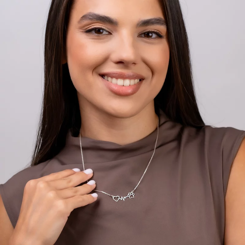 Lantisor Bataia Inimii si Labuta - Argint 925 picture - 2