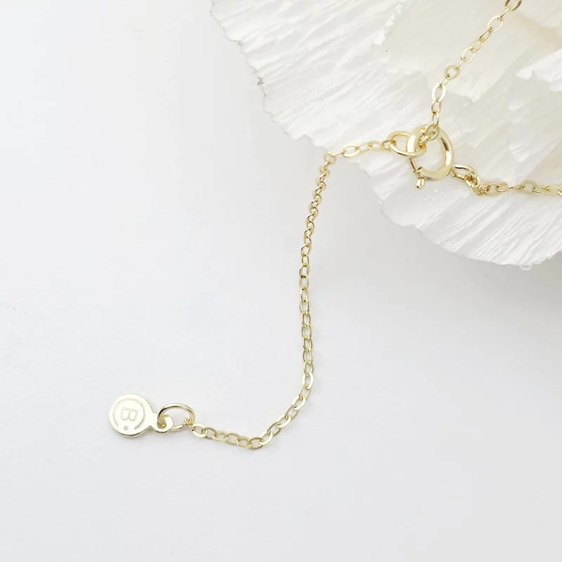 Lantisor Butterfly - Pietre Granat & Pandantiv cu Aripa Fluturas - Argint placat cu Aur Galben 18K picture - 6