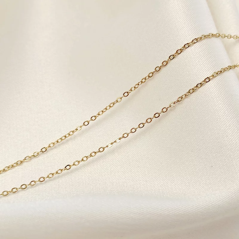 Lantisor Conexiune - 2 Banuti gravati - Otel Inoxidabil 316L picture - 3