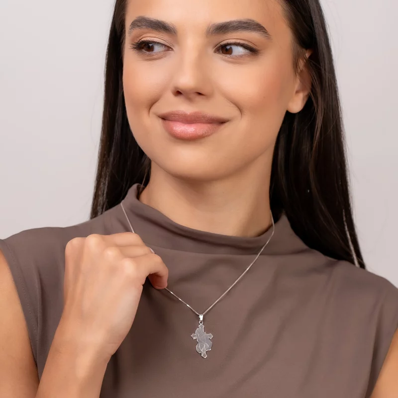 Lantisor Credinta in mainile tale - Bijuterie cu Har pentru dama - Argint 925 picture - 2