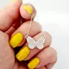 Lantisor cu pandantiv fluture personalizat - Aur Alb 14K