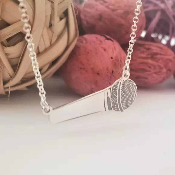 Lantisor cu pandantiv Microfon - Argint 925