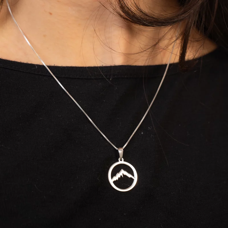 Lantisor cu pandantiv MUNTE - Argint 925 picture - 4