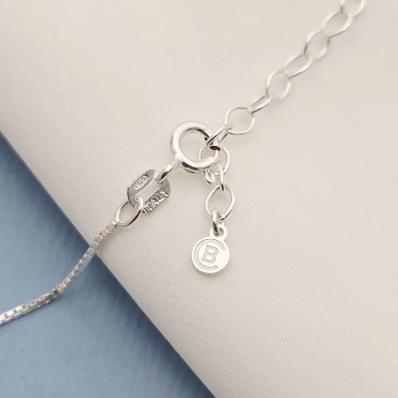 Lantisor cu pandantiv personalizat de Craciun - Mos si brad - Argint 925 - cristale Swarovski picture - 3