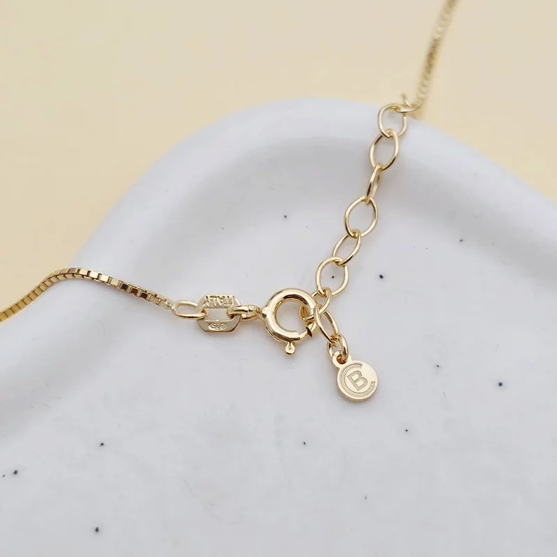 Lantisor cu pandantiv personalizat de Craciun - Mos si brad - Argint 925 placat cu Aur galben 18K - cristale Swarovski picture - 3