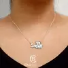 Lantisor personalizat - Pisica intinsa - Argint 925