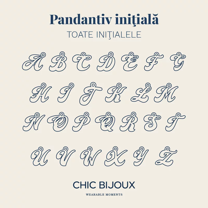 Lantisor cu Perle - Initiala eleganta - Model sirag de perle si si 4 bilute - Argint placat cu Aur Galben 18K picture - 5